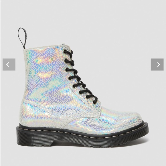 Doc Dr Martens 1460 Pascal Boots METALLIC snake new size 9 - Picture 6 of 16